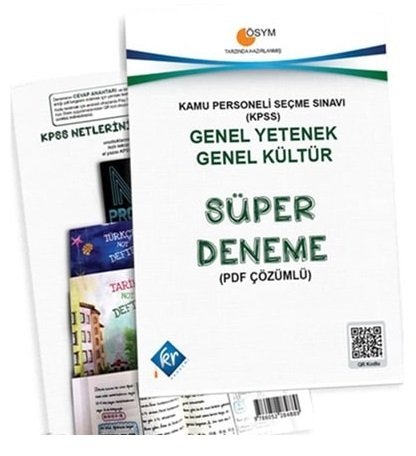 KR Akademi KPSS Genel Yetenek Genel Kültür Süper Deneme PDF Çözümlü KR Akademi Yayınları