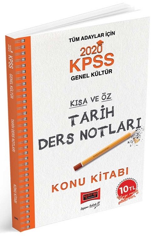 Yargı 2020 KPSS Tarih Kısa ve Öz Ders Notları Konu Kitabı Yargı Yayınları