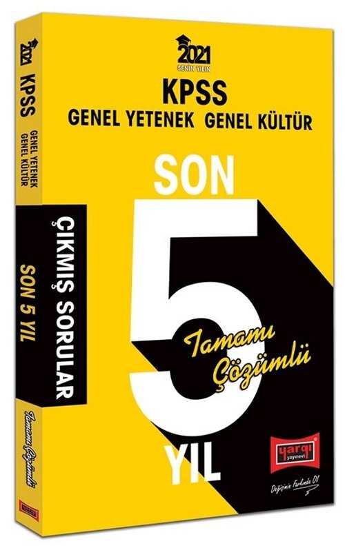 Yargı 2021 KPSS Genel Yetenek Genel Kültür Çıkmış Sorular Son 5 Yıl Çözümlü Yargı Yayınları