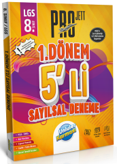 Ünlüler 8. Sınıf LGS Sayısal 1. Dönem Pro JETT 5 li Deneme Ünlüler Yayınları