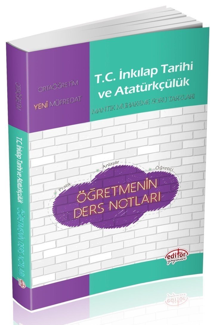 Editör 12. Sınıf TC İnkılap Tarihi ve Atatürkçülük Öğretmenin Ders Notları Editör Yayınları