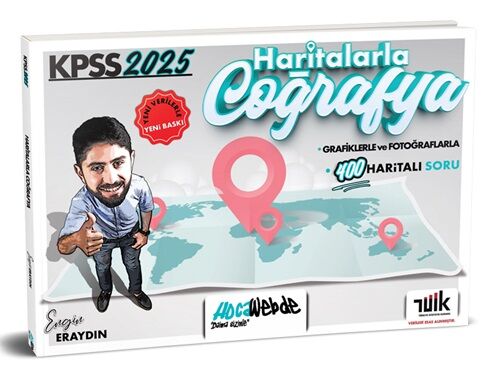 HocaWebde 2025 KPSS Haritalarla Coğrafya - Engin Eraydın HocaWebde Yayınları