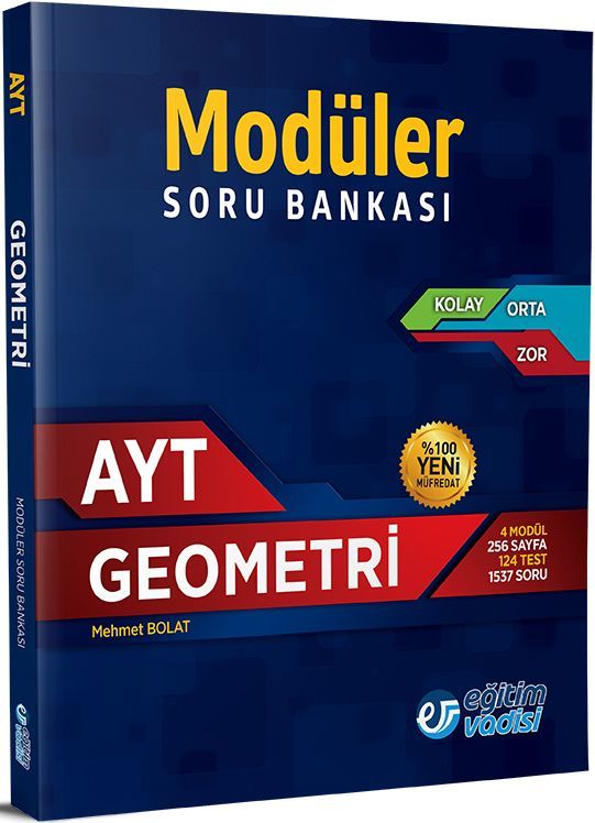 SÜPER FİYAT - Eğitim Vadisi YKS AYT Geometri Modüler Soru Bankası Eğitim Vadisi Yayınları