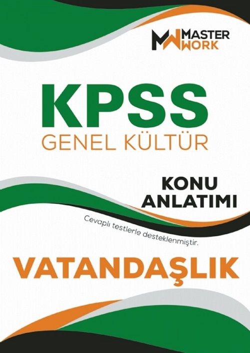 Master Work KPSS Vatandaşlık Konu Anlatımı Master Work Yayınları