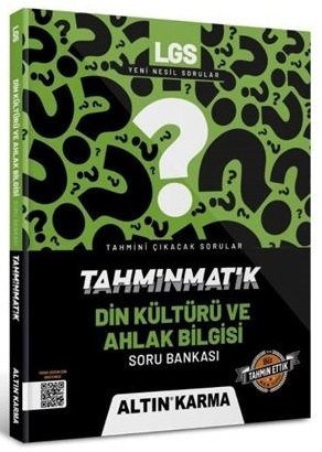 Altın Karma 8. Sınıf LGS Din Kültürü ve Ahlak Bilgisi Tahminmatik Soru Bankası Altın Karma Yayınları