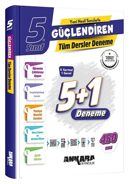 Ankara Yayıncılık 5. Sınıf Tüm Dersler Güçlendiren 5+1 Deneme Ankara Yayıncılık