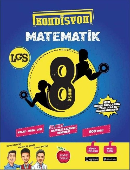 Newton 8. Sınıf LGS Matematik Kondisyon 30 Deneme Newton Yayınları