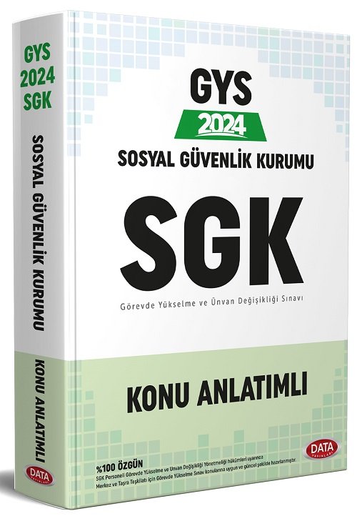 Data 2024 GYS SGK Konu Anlatımlı Görevde Yükselme Data Yayınları