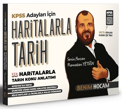 Benim Hocam 2021 KPSS Tarih 3D Haritalarla Konu Anlatımı - Ramazan Yetgin Benim Hocam Yayınları