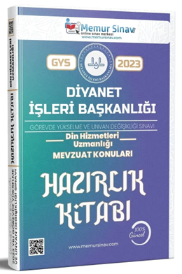 Memur Sınav 2023 DİB Diyanet İşleri Başkanlığı Din Hizmetleri Uzmanlığı Mevzuat Konuları Konu Anlatımlı Hazırlık Kitabı Görevde Yükselme Memur Sınav