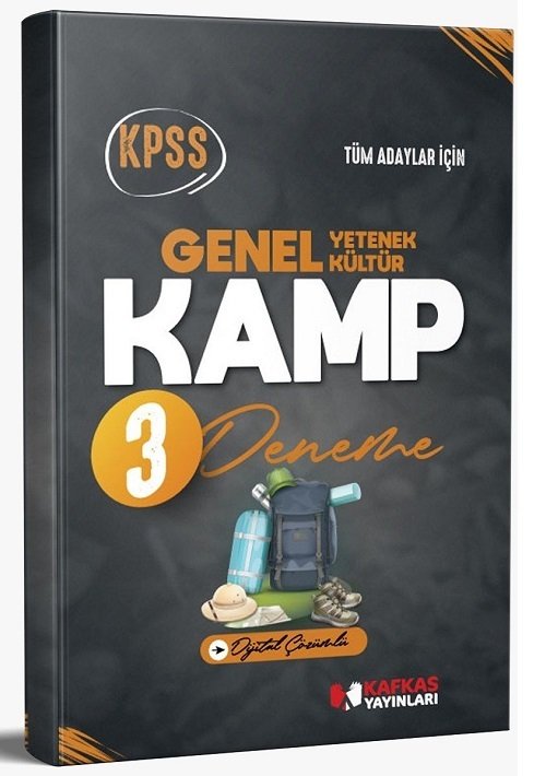 Kafkas KPSS Genel Yetenek Genel Kültür KAMP 3 Deneme Dijital Çözümlü Kafkas Yayınları