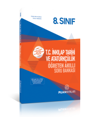 SÜPER FİYAT - Puan 8. Sınıf TC İnkilap Tarihi ve Atatürkçülük Öğreten Akıllı Soru Bankası Puan Yayınları