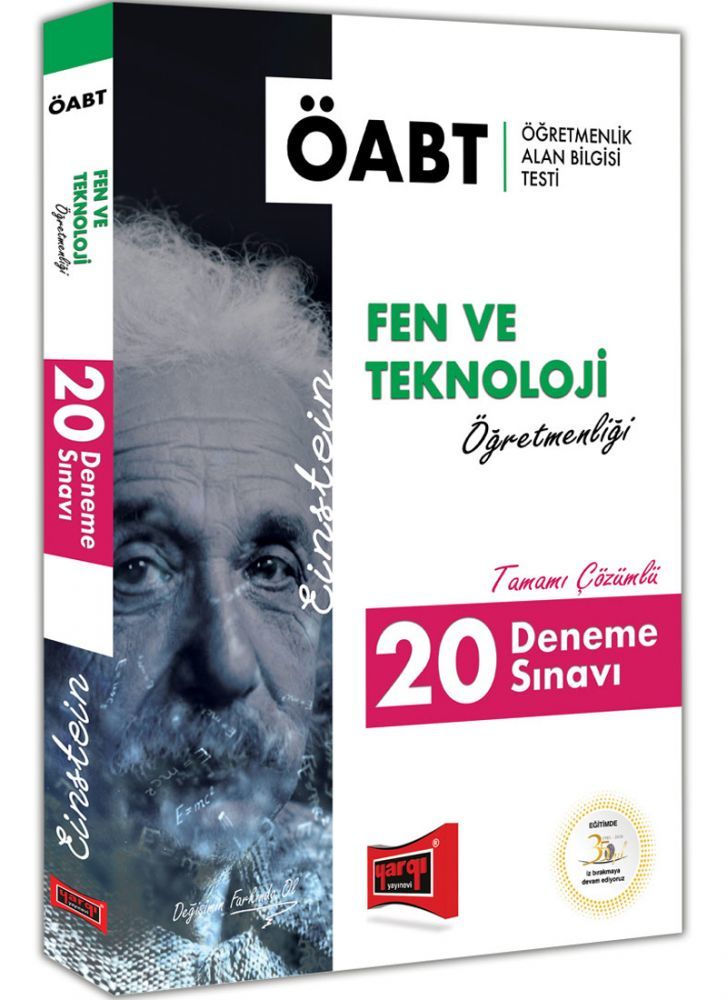 Yargı 2019 ÖABT EINSTEIN Fen ve Teknoloji Öğretmenliği 20 Deneme Çözümlü Yargı Yayınları