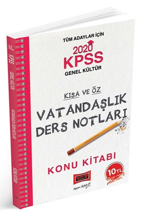 Yargı 2020 KPSS Vatandaşlık Kısa ve Öz Ders Notları Konu Kitabı Yargı Yayınları