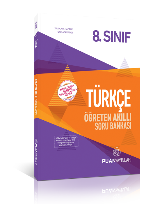 SÜPER FİYAT - Puan 8. Sınıf Türkçe Öğreten Akıllı Soru Bankası Puan Yayınları