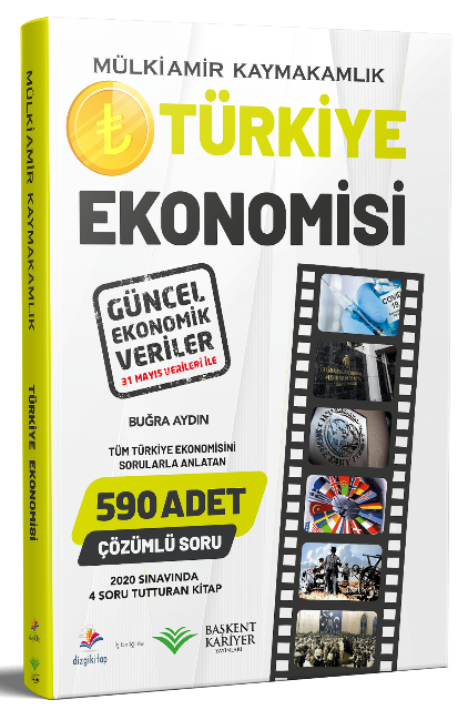 Başkent Kariyer 2021 Kaymakamlık MÜLKİAMİR Türkiye Ekonomisi Soru Bankası Çözümlü - Buğra Aydın Başkent Kariyer Yayınları