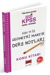 Yargı 2020 KPSS Geometri-Mantık Kısa ve Öz Ders Notları Konu Kitabı Yargı Yayınları