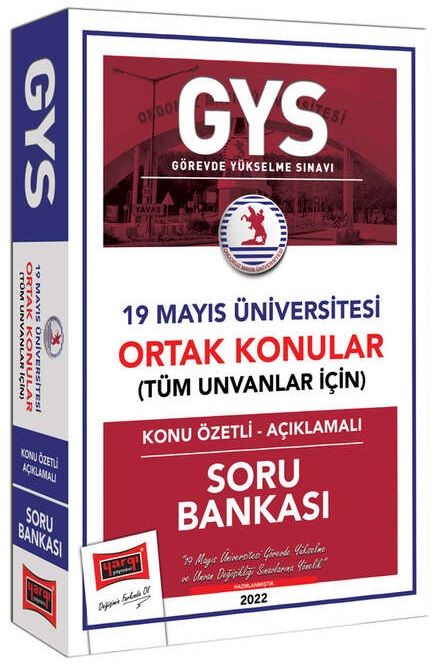 Yargı 2022 GYS 19 Mayıs Üniversitesi Tüm Ünvanlar İçin Ortak Konular Konu Özetli Soru Bankası Görevde Yükselme Yargı Yayınları