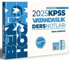 Benim Hocam 2025 KPSS Vatandaşlık Ders Notları - Erdal Kesekler Benim Hocam Yayınları