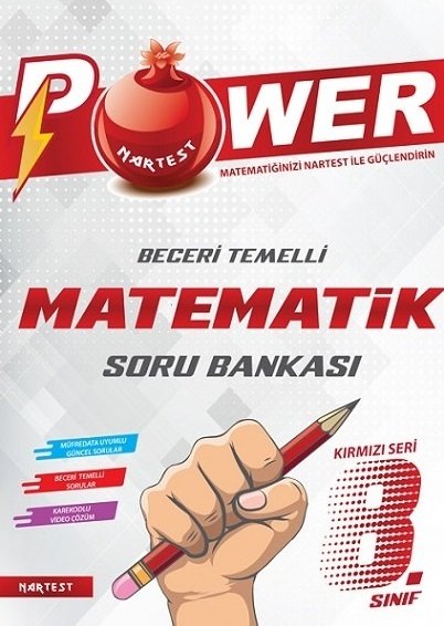 Nartest 8. Sınıf Matematik Power Soru Bankası Nartest Yayınları