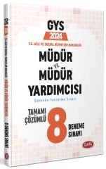 Data 2024 GYS Aile Sosyal Hizmetler Bakanlığı Müdür ve Yardımcısı 8 Deneme Çözümlü Görevde Yükselme Data Yayınları