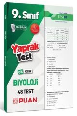 Puan 9. Sınıf Biyoloji Çek Kopar 48 Yaprak Test Puan Yayınları