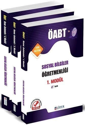 Lider ÖABT Sosyal Bilgiler Öğretmenliği Konu Anlatım Modüler Set Lider Yayınları