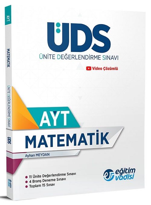 Eğitim Vadisi YKS AYT Matematik ÜDS Ünite Değerlendirme Sınavı Eğitim Vadisi Yayınları