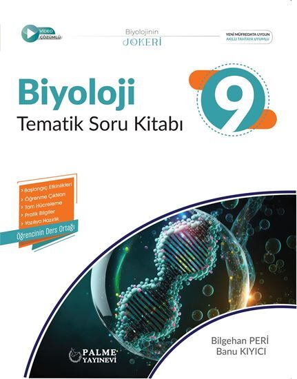 Palme 9. Sınıf Biyoloji Joker Tematik Soru Kitabı Palme Yayınları