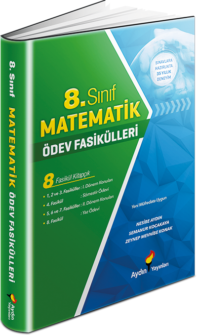 Aydın 8. Sınıf Matematik Ödev Fasikülleri Aydın Yayınları