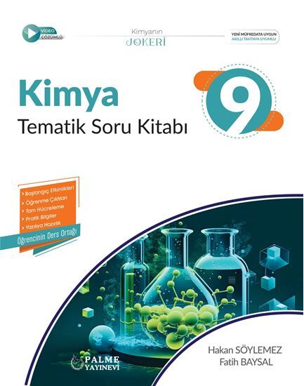 Palme 9. Sınıf Kimya Joker Tematik Soru Kitabı Palme Yayınları