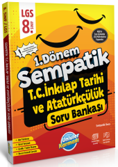 Ünlüler 8. Sınıf LGS TC İnkılap Tarihi ve Atatürkçülük 1. Dönem Sempatik Soru Bankası Ünlüler Yayınları