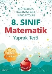 Nartest 8. Sınıf Matematik Yaprak Test Nartest Yayınları