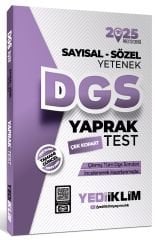 Yediiklim 2025 DGS Prestij Yaprak Test Çek Kopart Yediiklim Yayınları