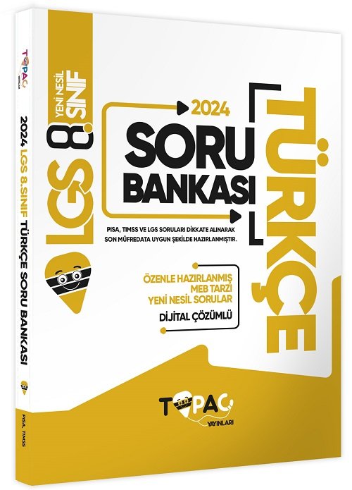 Topaç 8. Sınıf LGS Türkçe Soru Bankası Topaç Yayınları