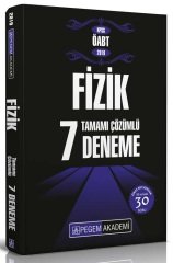 SÜPER FİYAT - Pegem 2019 ÖABT Fizik 7 Deneme Çözümlü Pegem Akademi Yayınları