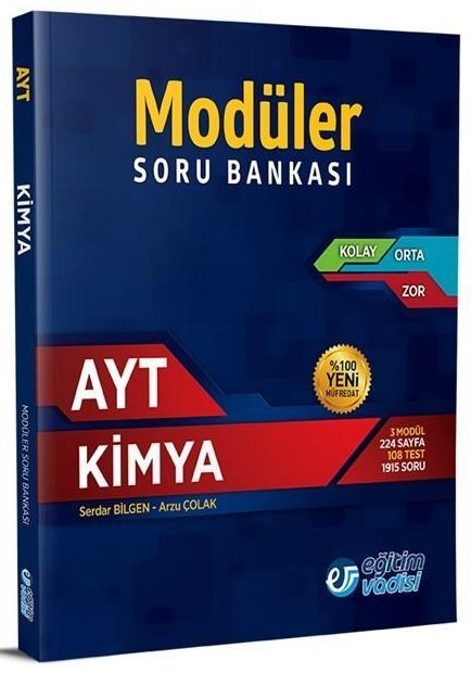 SÜPER FİYAT - Eğitim Vadisi YKS AYT Kimya Modüler Soru Bankası Eğitim Vadisi Yayınları