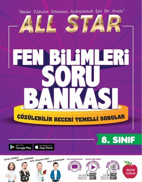 Newton 8. Sınıf LGS Fen Bilimleri All Star Soru Bankası Newton Yayınları