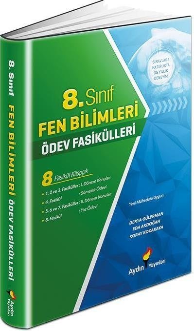 Aydın 8. Sınıf Fen Bilimleri Ödev Fasikülleri Aydın Yayınları