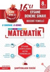 Nartest 8. Sınıf Matematik Nar Tanesi 16 Deneme Nartest Yayınları