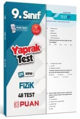 Puan 9. Sınıf Fizik Çek Kopar 48 Yaprak Test Puan Yayınları