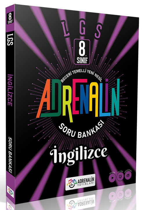 Adrenalin 8. Sınıf LGS İngilizce Soru Bankası Adrenalin Yayınları