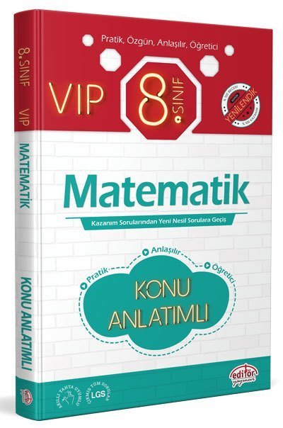 Editör 8. Sınıf VIP Matematik Konu Anlatımı Editör Yayınları