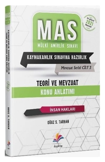 Dizgi Kitap 2021 MAS Kaymakamlık İnsan Hakları Mevzuat Konu Anlatımlı Cilt-3 Dizgi Kitap Yayınları