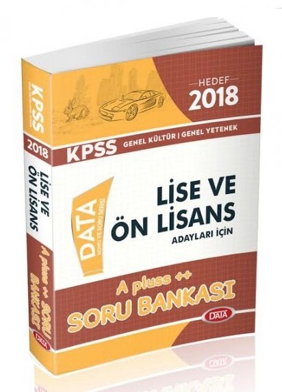 Data 2018 KPSS Lise Ön Lisans A Pluss Soru Bankası Data Yayınları