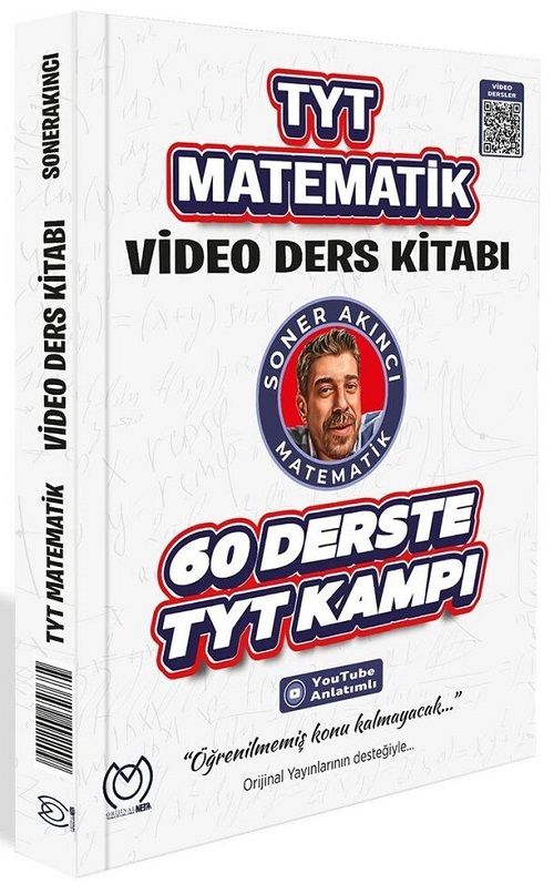 Orijinal Meta YKS TYT 60 Derste Matematik Kampı Video Ders Kitabı - Soner Akıncı Orijinal Meta Yayınları