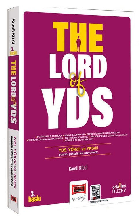 Yargı The Lord of YDS 3. Baskı - Kamil Kilci Yargı Yayınları