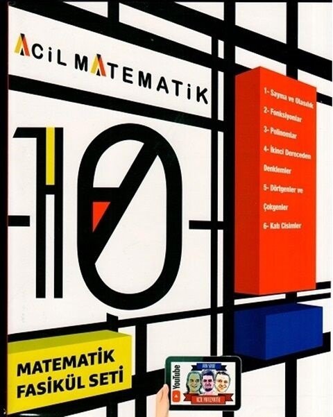 Acil 10. Sınıf Acil Matematik 6 lı Fasikül Set Acil Yayınları