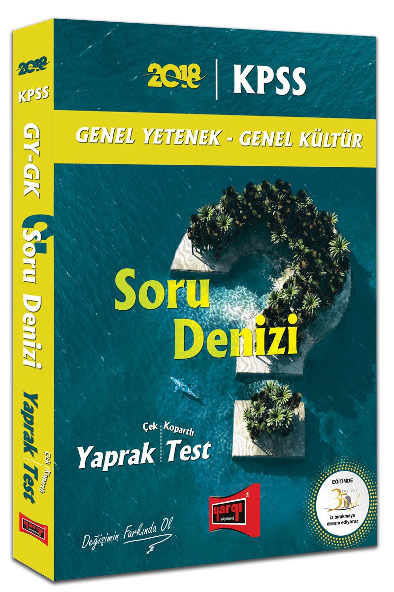 Yargı 2018 KPSS Genel Yetenek Genel Kültür Soru Denizi Yaprak Test Çek Kopartlı Yargı Yayınları