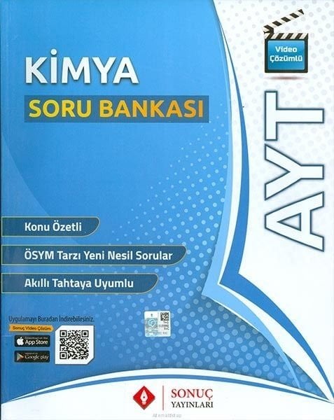 Sonuç YKS AYT Kimya Soru Bankası Sonuç Yayınları